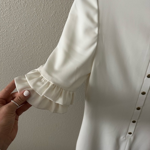 NWT Camilyn Beth Ivory Crepe Rehearsal Dinner Dress - Picture 5 of 5